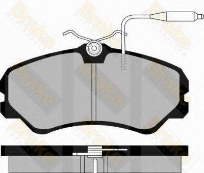 BRAKE ENGINEERING pa520 -  Комплект тормозных колодок, дисковый тормоз